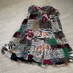 Guess black multi colored size 11 dress